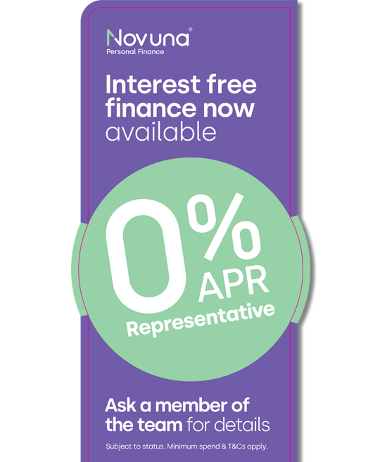interest free finance available